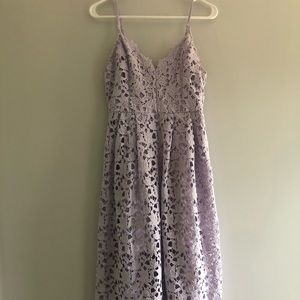 ASTR the Label (M) lace scallop lavender dress